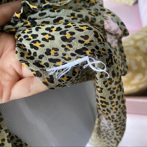 Equipment Sheer Cheetah Sleeveless … - Picture 9 of 11